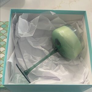 Candle - Green Ombre Wine Glass Candle brand new never used